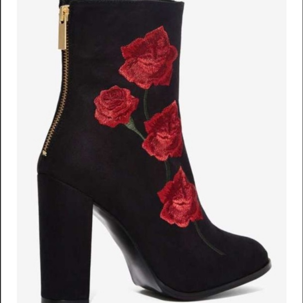 Intentionally Blank Rosa Embroidered Suede Boot